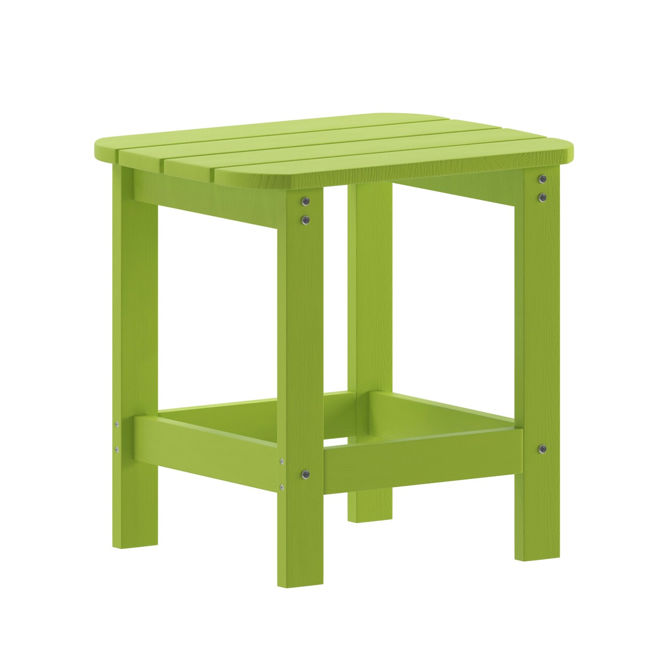 Merrick Lane Riviera Poly Resin Indoor/Outdoor All-Weather Adirondack Side Table